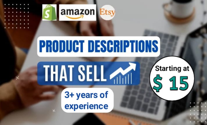 i will write SEO optimized products description