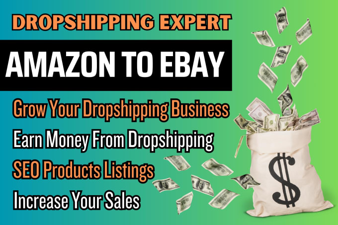 I will do amazon to ebay dropshipping top listings &a...