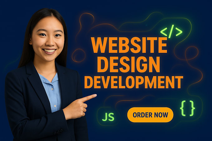 Build a custom responsive website design with animati...