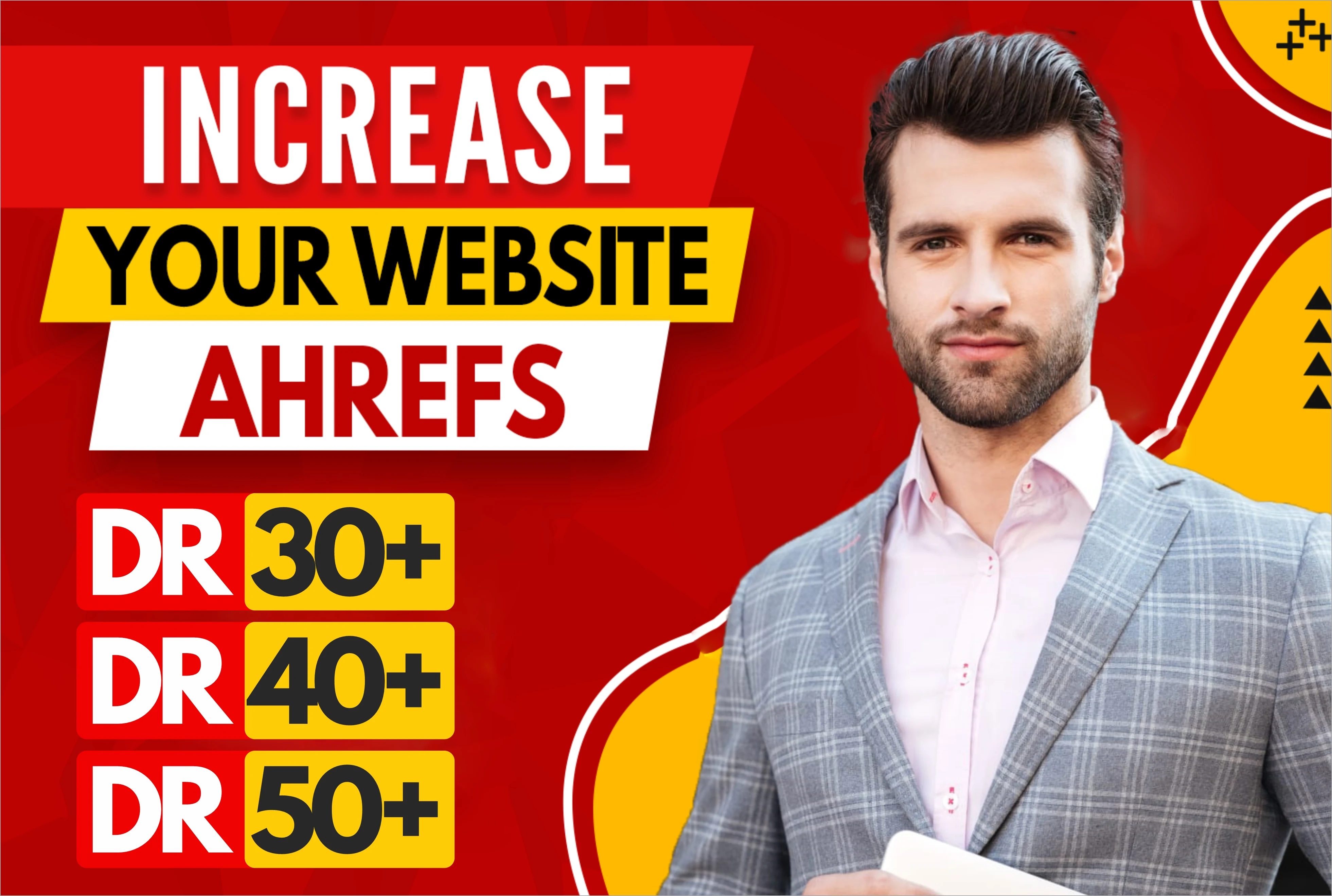 Increase your website DR 50 Plus in AHREFs. Buy 2 get...