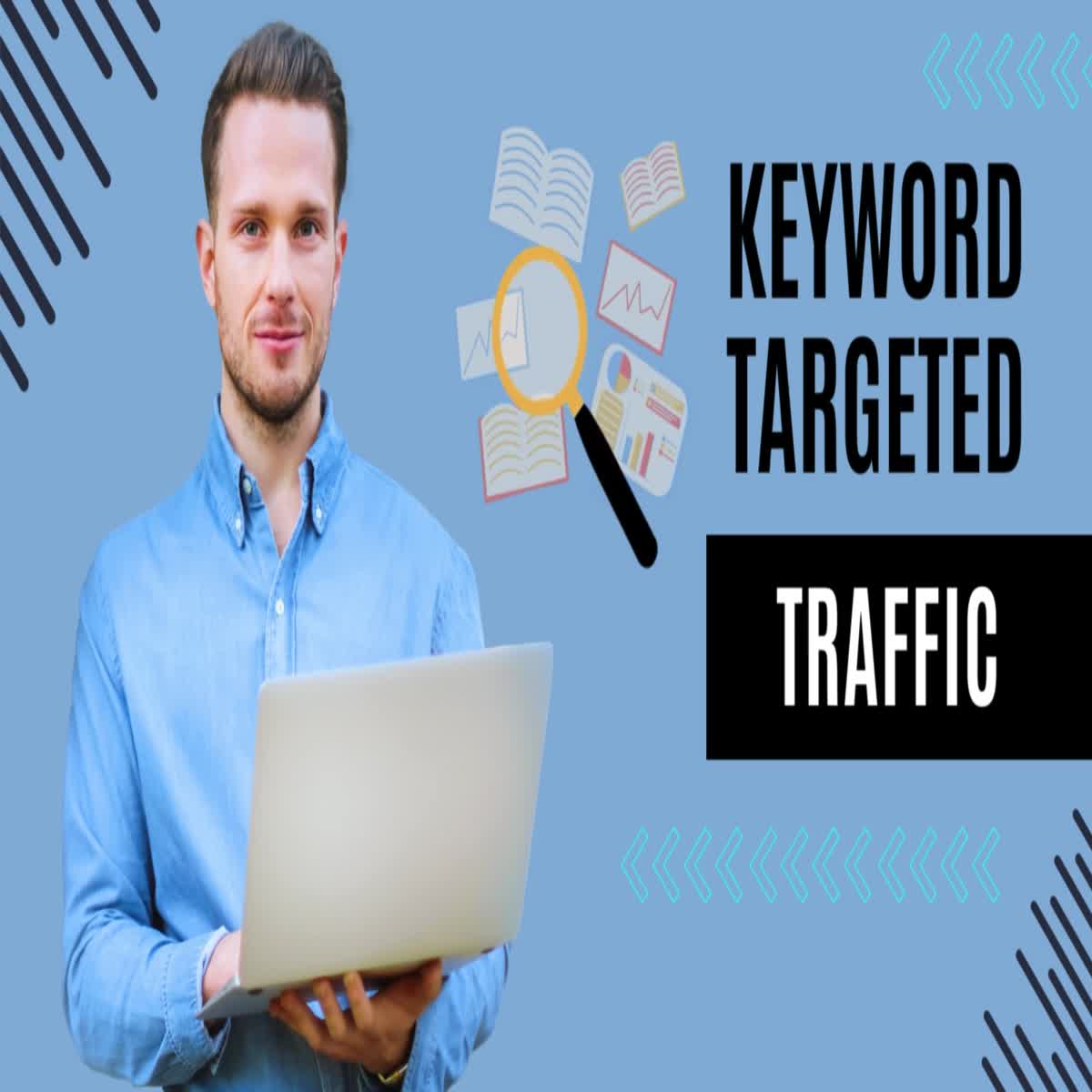 Generate 5000 keyword targeted google organic traffic...