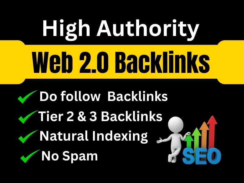 I will build 60 web 2.0 High DA backlinks and increas...