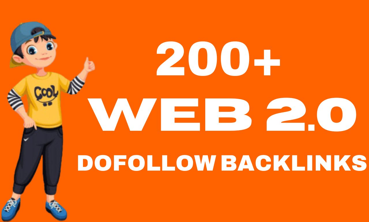 I will build 200+ WEB 2.0 Dofollow SEO Contextual Bac...