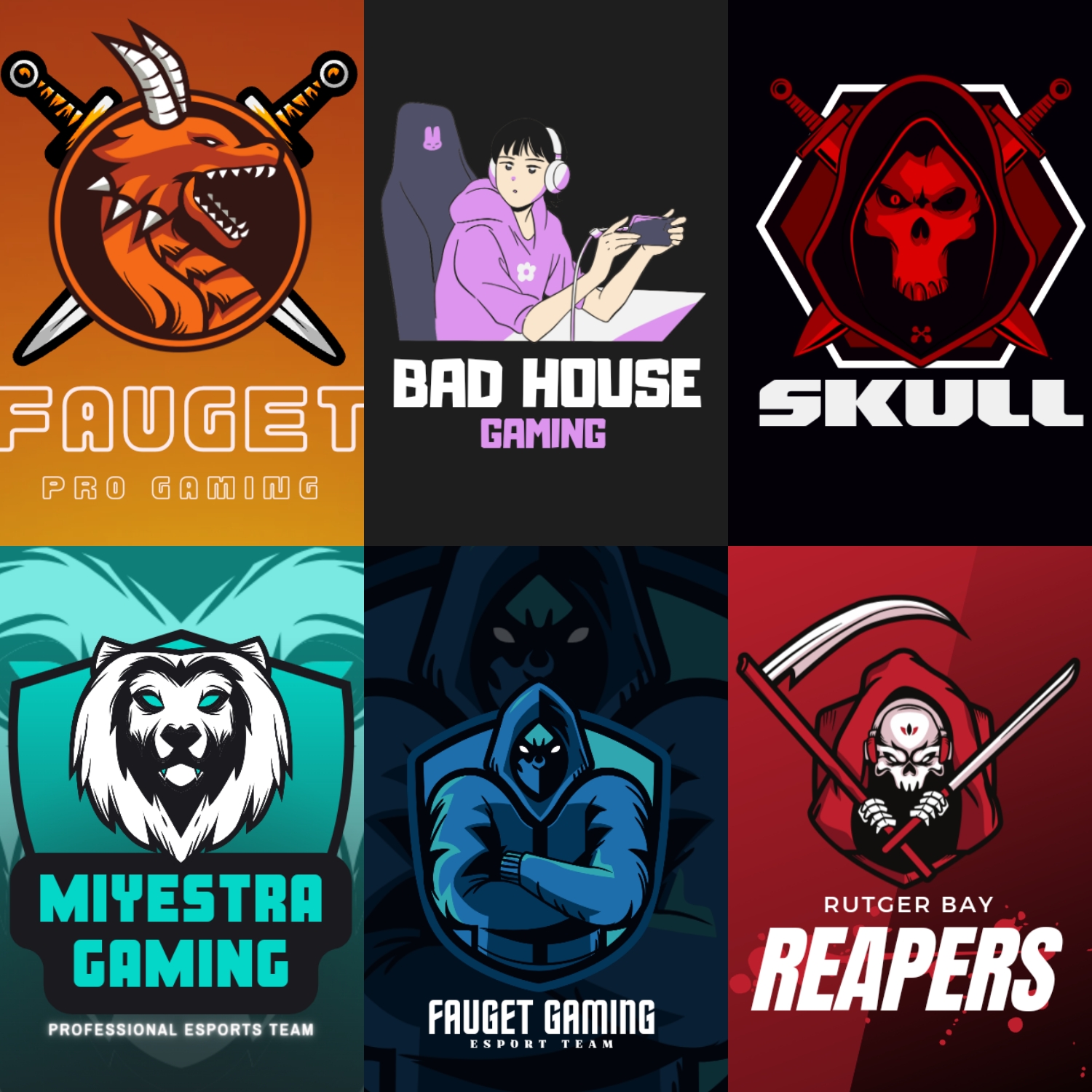 I make gaming logos and other logos in professional w...