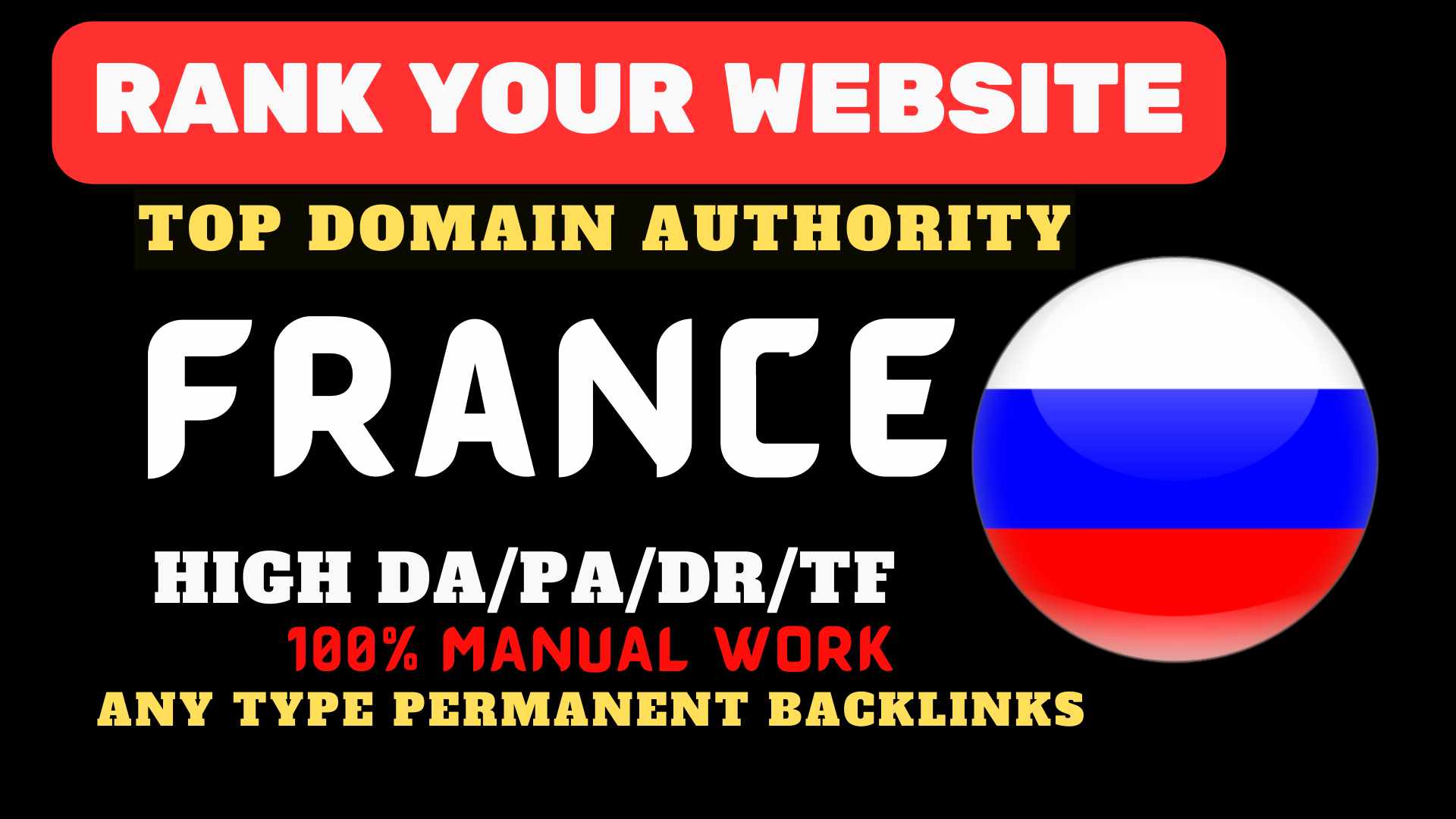 I will do 100 france backlinks da high quality top pr...