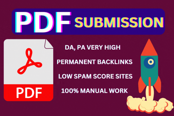 26 pdf submission backlinks provide with high da, pa...