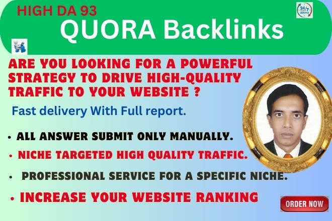 You will get GET High-Quality Quora Answer With SEO C...