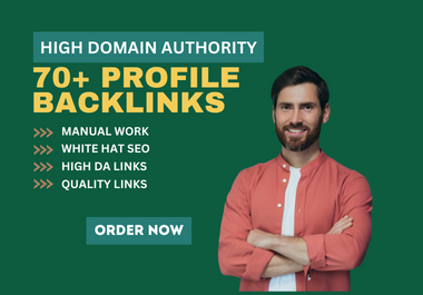 I will do 70+ high authority social media SEO profile...