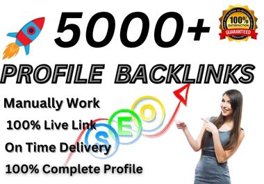 I will create 1550 social profiles live backlinks for...