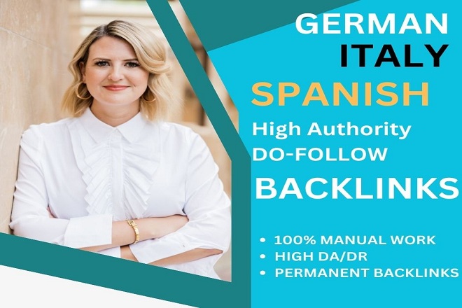 Build german italy spanish high da authority seo dofo...
