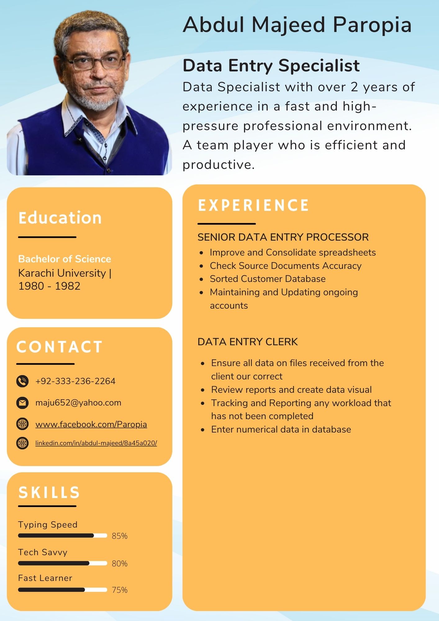 I will do data entry, web research and copy paste job...