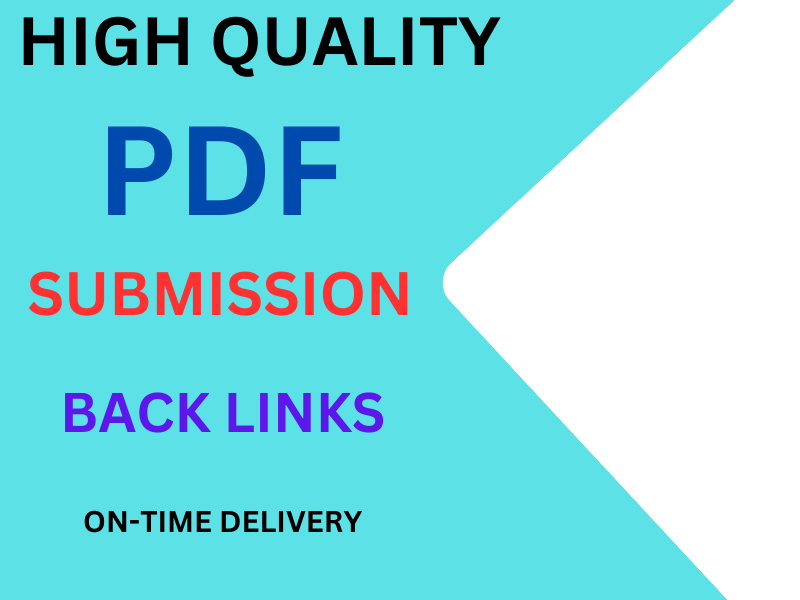 I will manually 60 High quality PDF Submission Backli...