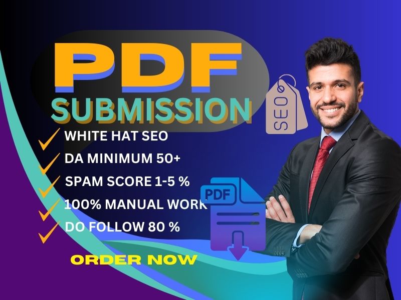 I will manually provide 100 PDF submission SEO backli...