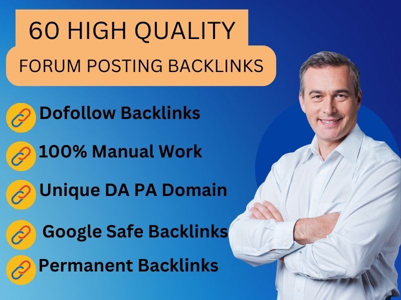 I Will Manually Provide 60 Forum Posting To High Qual...