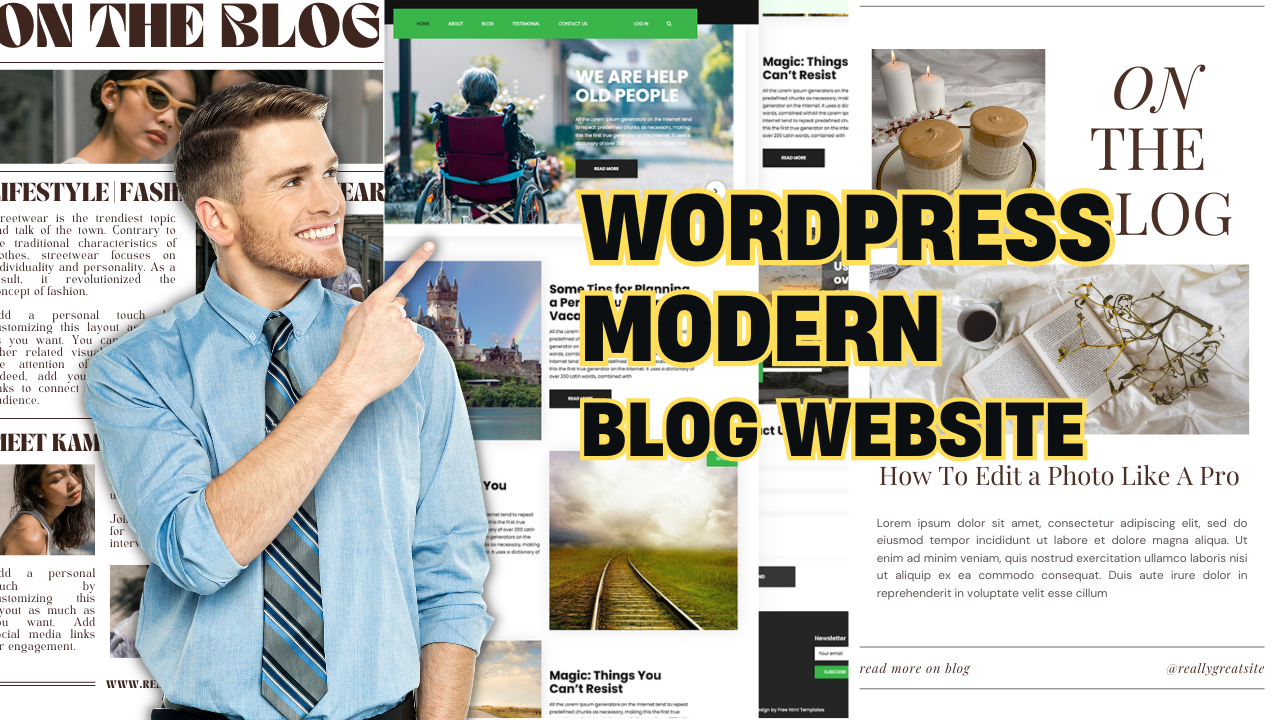 I will Develop or Design 3 pages WordPress Blog Websi...