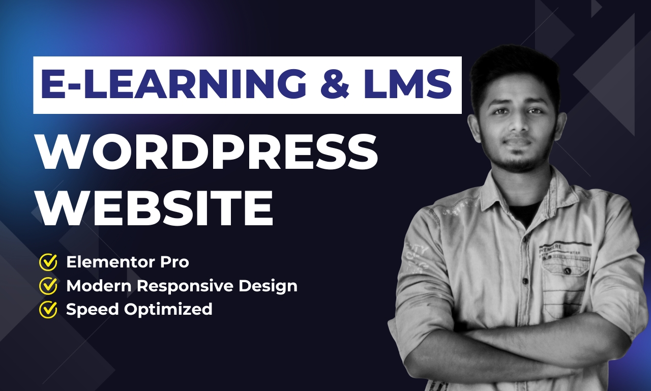Build elearning website, lms website using learndash...