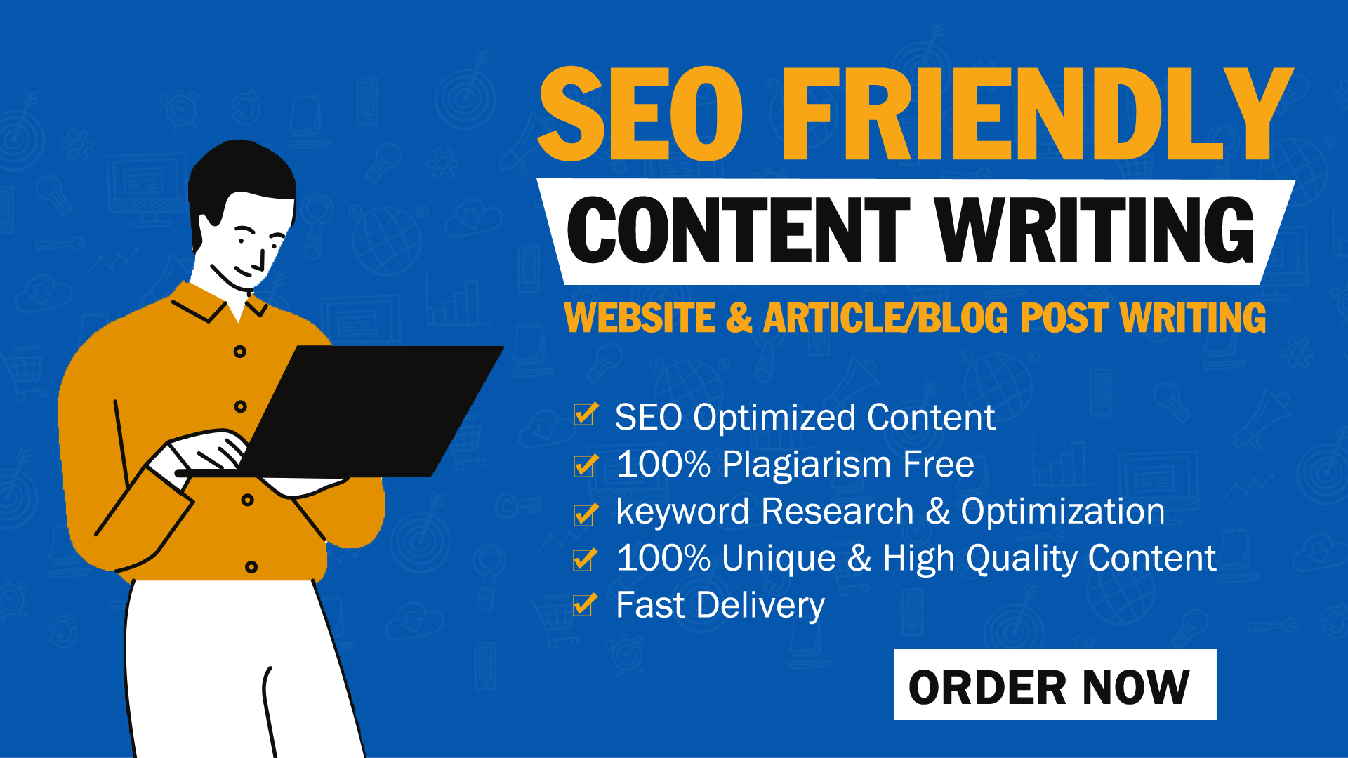 I will write English Professional Content Writing wit...