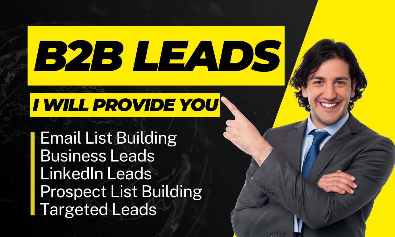 i can do targeted b2b lead generation, linkedin lead...