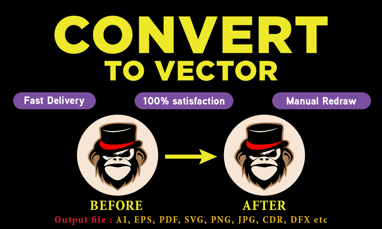 Vector tracing, convert logo or image to vector quic...