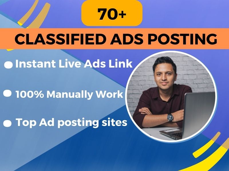 I will do 70 + classified ads on top classified ad po...