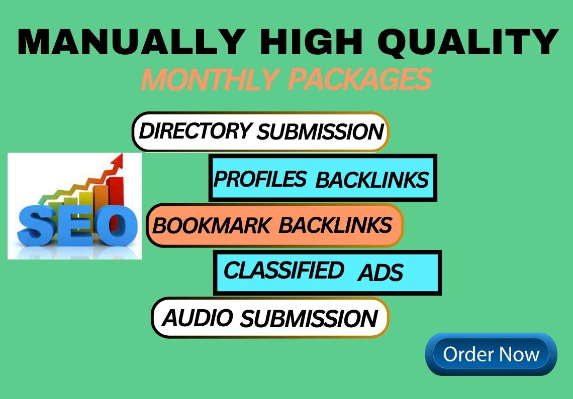 275 Manually Complete Monthly Package Off-page SEO Ba...