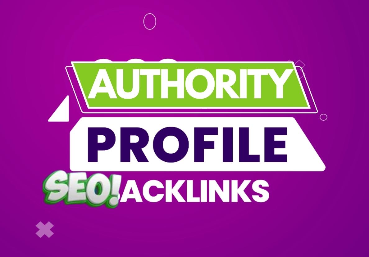 Manually 300 High Authority Dofollow Profile Backlink...