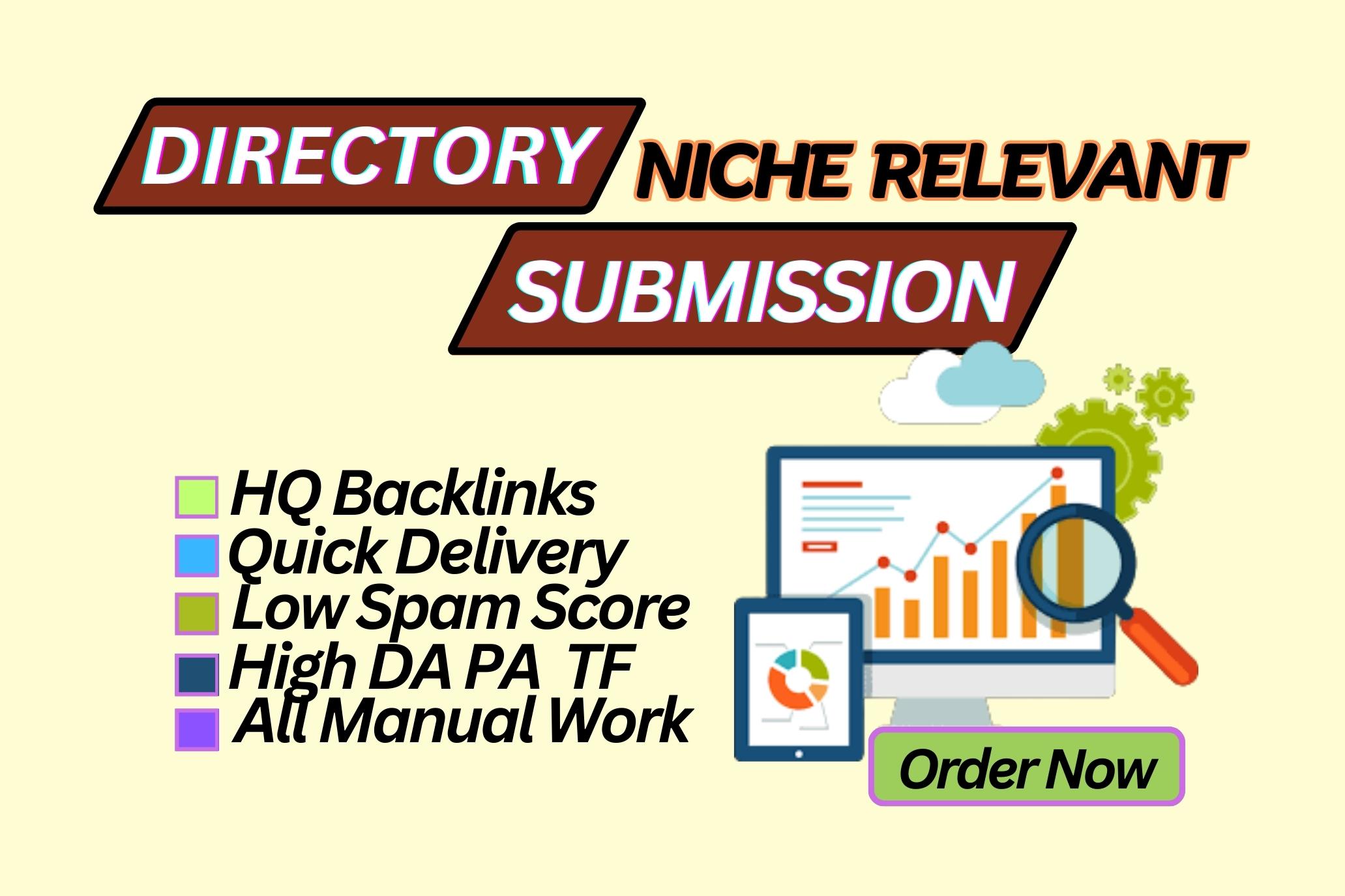 Manually 300 HQ Directory submissions Backlinks, Nic...