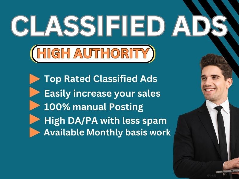 I will post 100 classified ads backlinks to high auth...