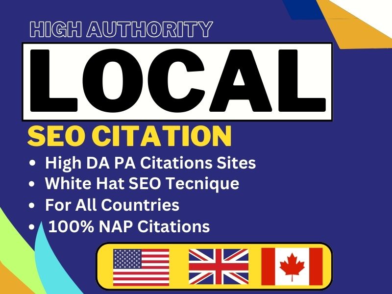 I will create top quality 80 local citations seo back...