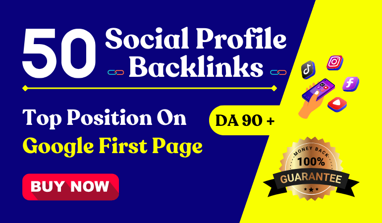 I will Create 50 Social Media Profile Backlinks For B...