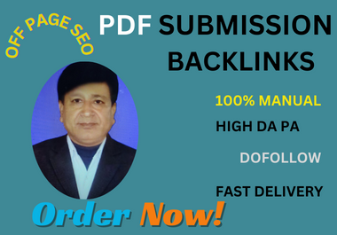 I will do HQ 80 off page SEO dofollow PDF Submission ...
