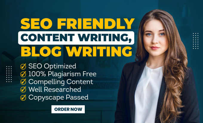 I will write high quality SEO articles and blog posts...