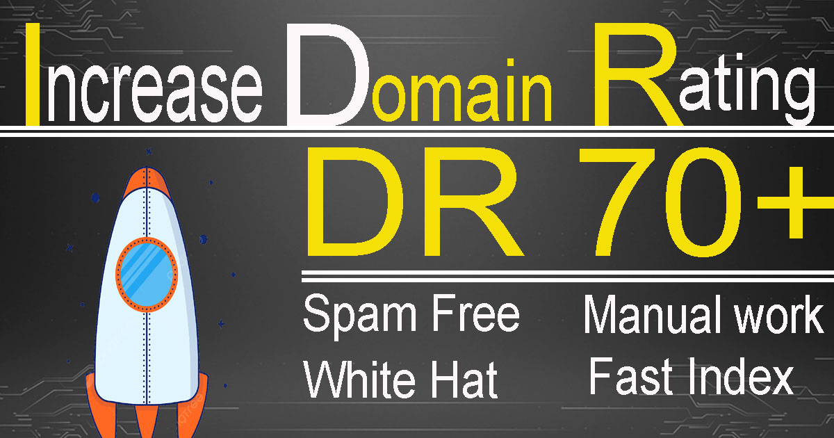 I can increase your website Domain Rating DR 40+ rank...