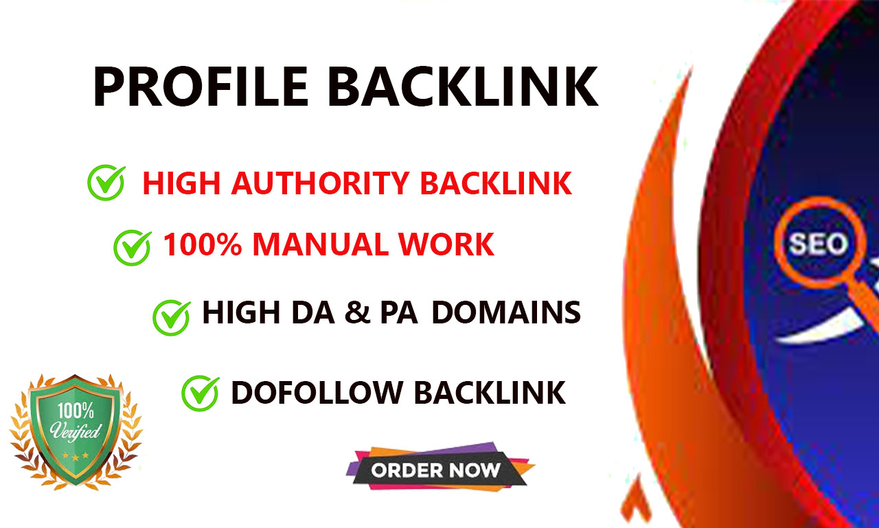 I provided Profile Backlinks for Your Website to impr...