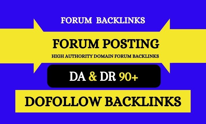 I Will create 100 Do follow Forum Posting from High Q...