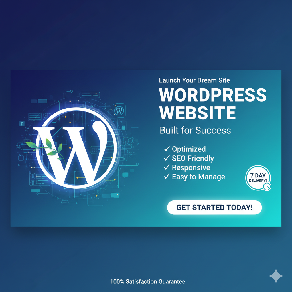 Build a fully responsive SEO optimized wordpress webs...
