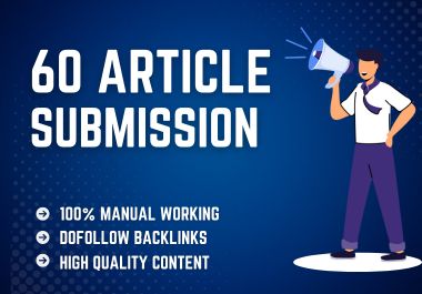 will do 60 Article Sub High Quality Unique Domains DA...