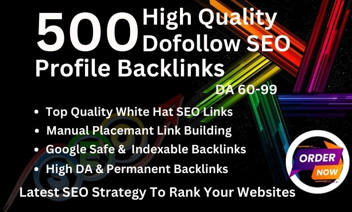 I will create 250 SEO Social Profile backlinks from h...