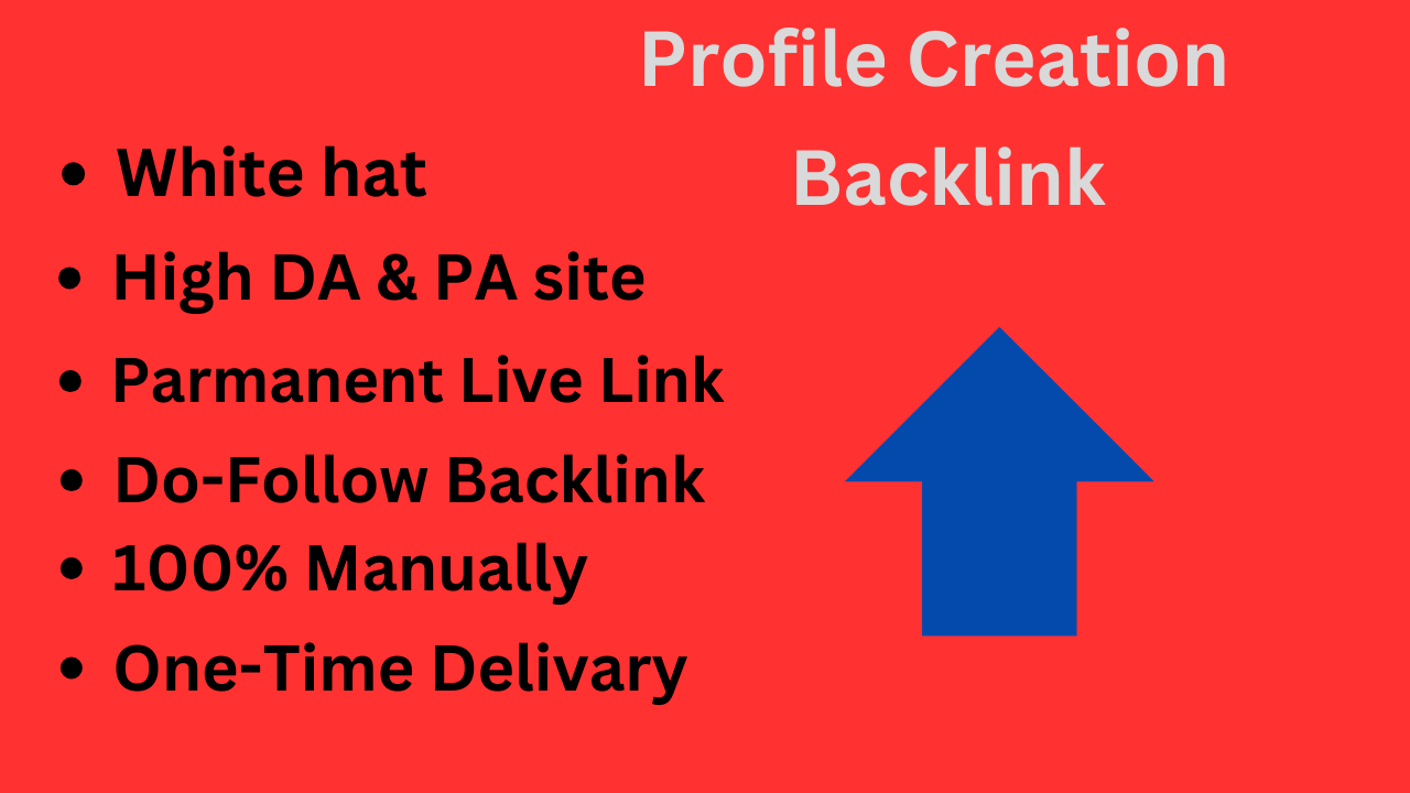 I Will create 150 profile creation Backlinks High Da ...
