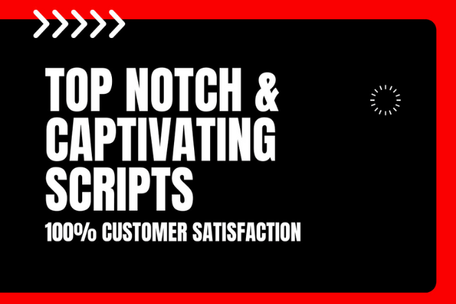 I will write engaging video script for your video on ...
