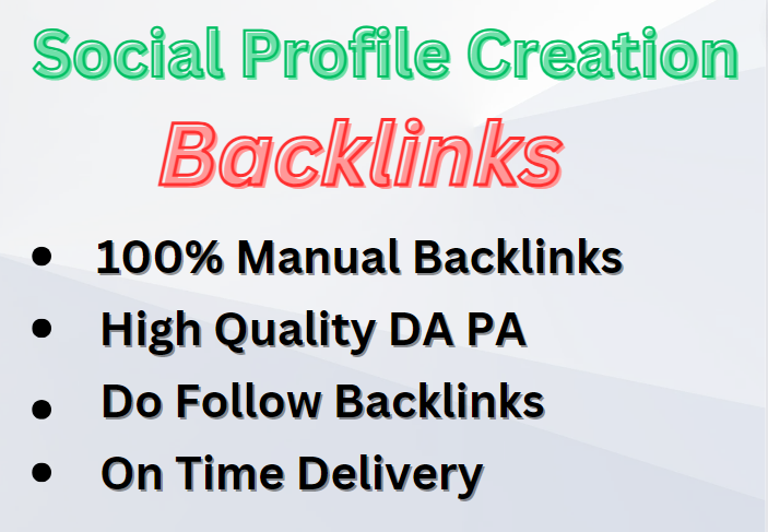 I will build 35 Social Media Profile creation backlin...