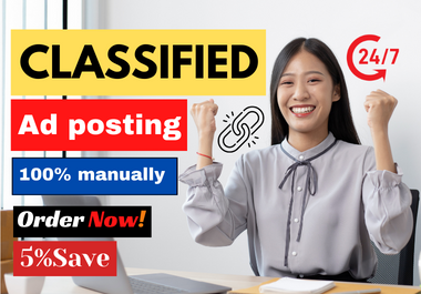 I will post classified ads 50 top classified ad posti...