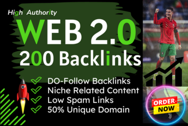 200 SEO Backlinks High-quality Do follow, Web 2.0 Ba...