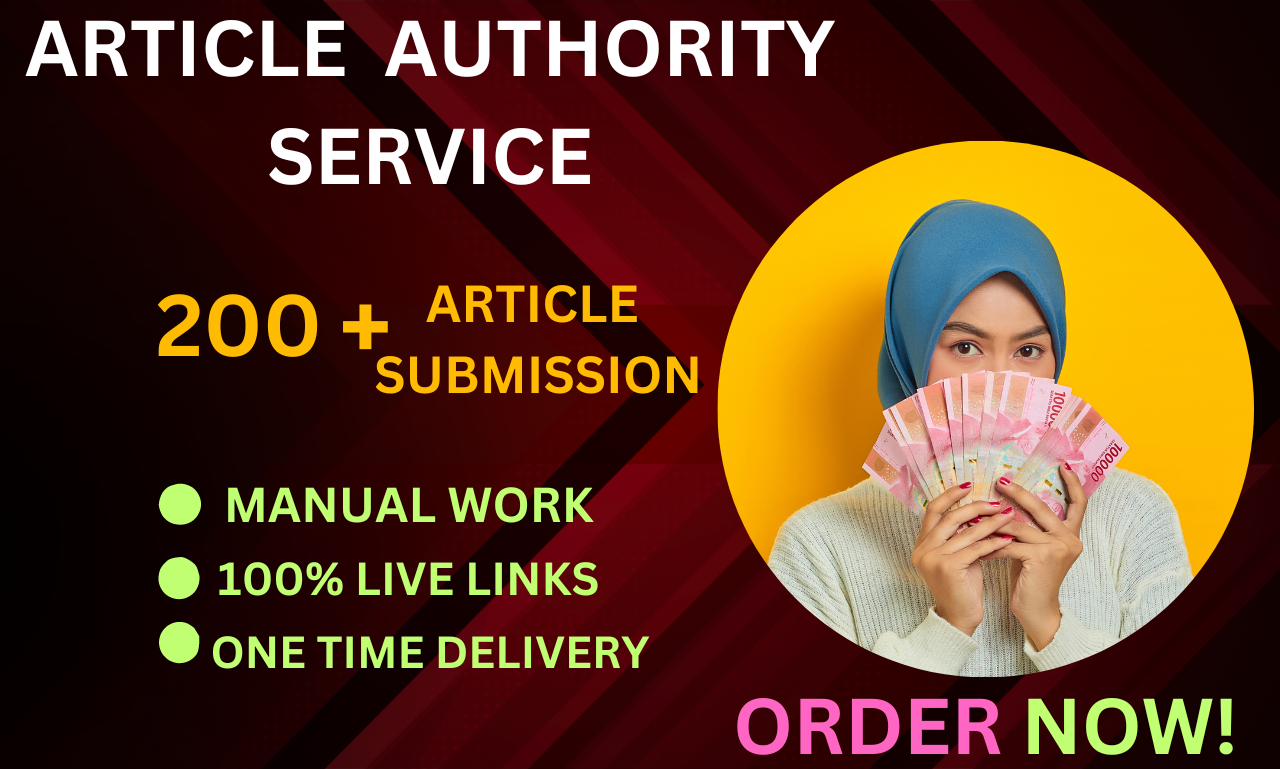 I will create 100 Article Backlinks from with high DA...