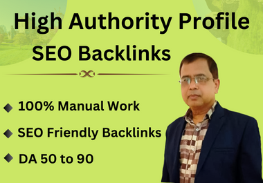 I will create manually 50 profile backlinks in high D...