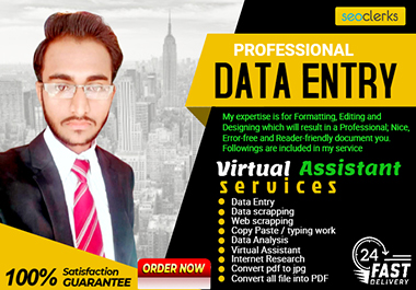 I will do fast typing job, retype scanned documents,...
