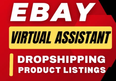 I will be your ebay virtual assistant, ebay dropship...