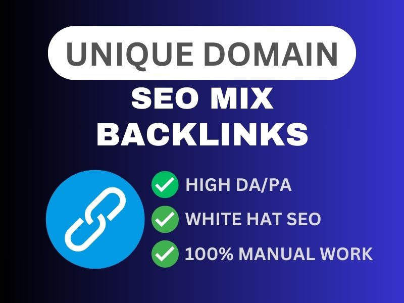 I will manually create 100 unique mix&nbsp backlinks ...