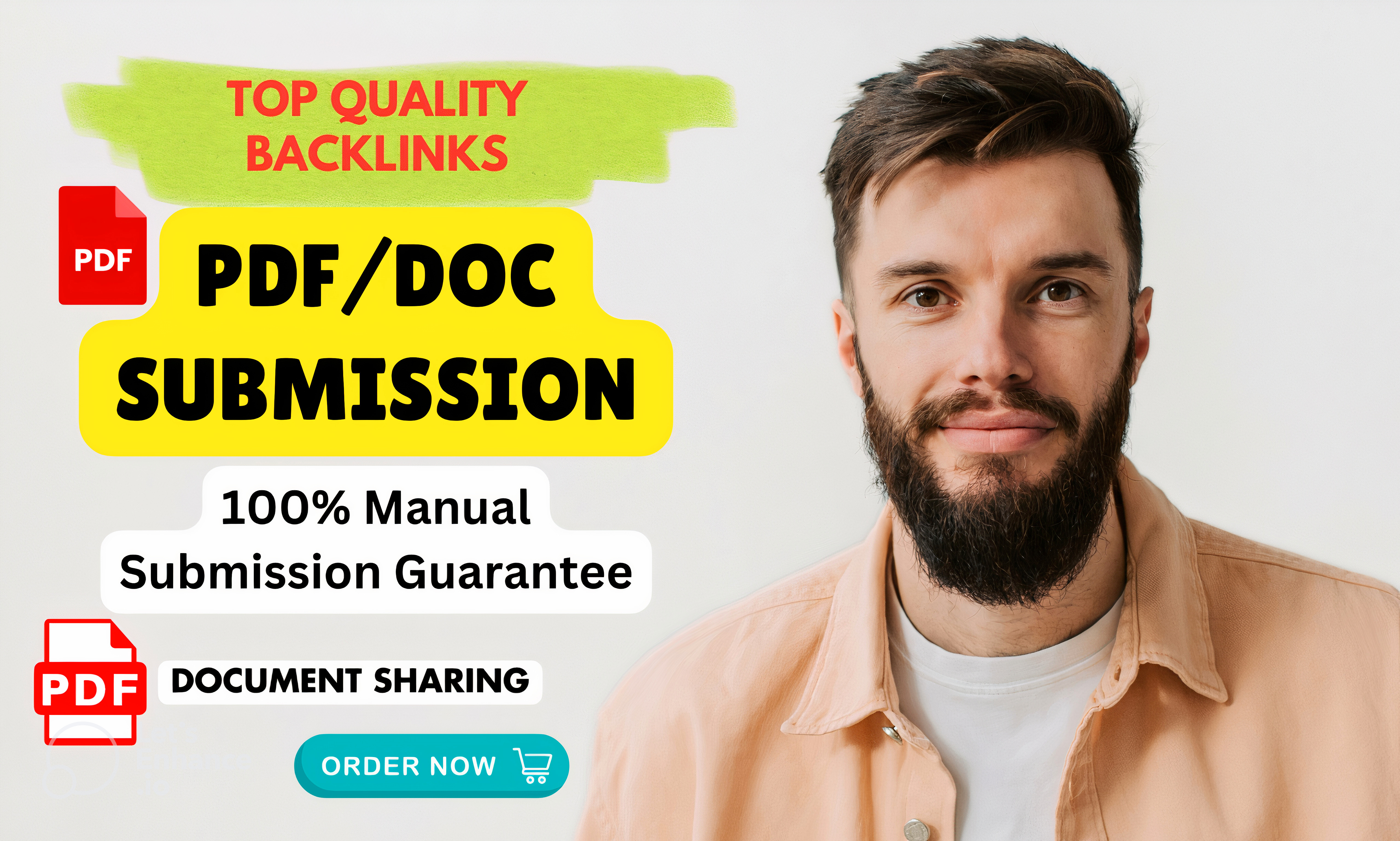 I will do Manually 50 Doc PDF submission with high au...