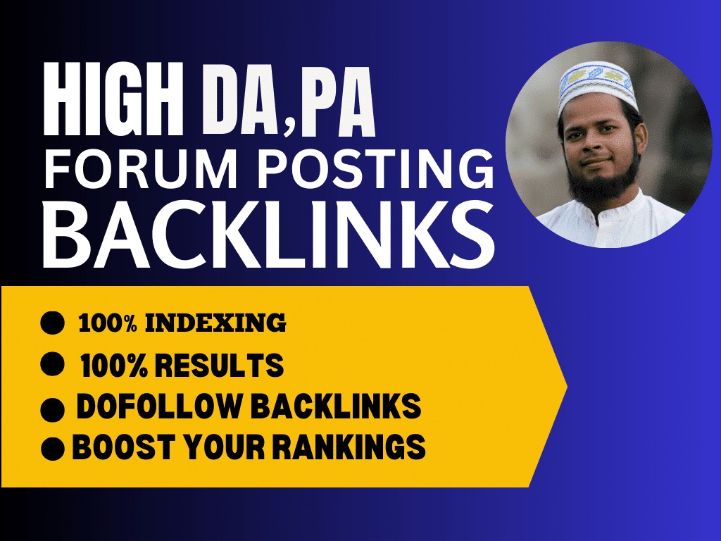 I Will manully provide 60 High quality forum posting ...